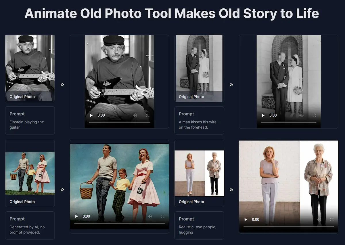 Animate old photos