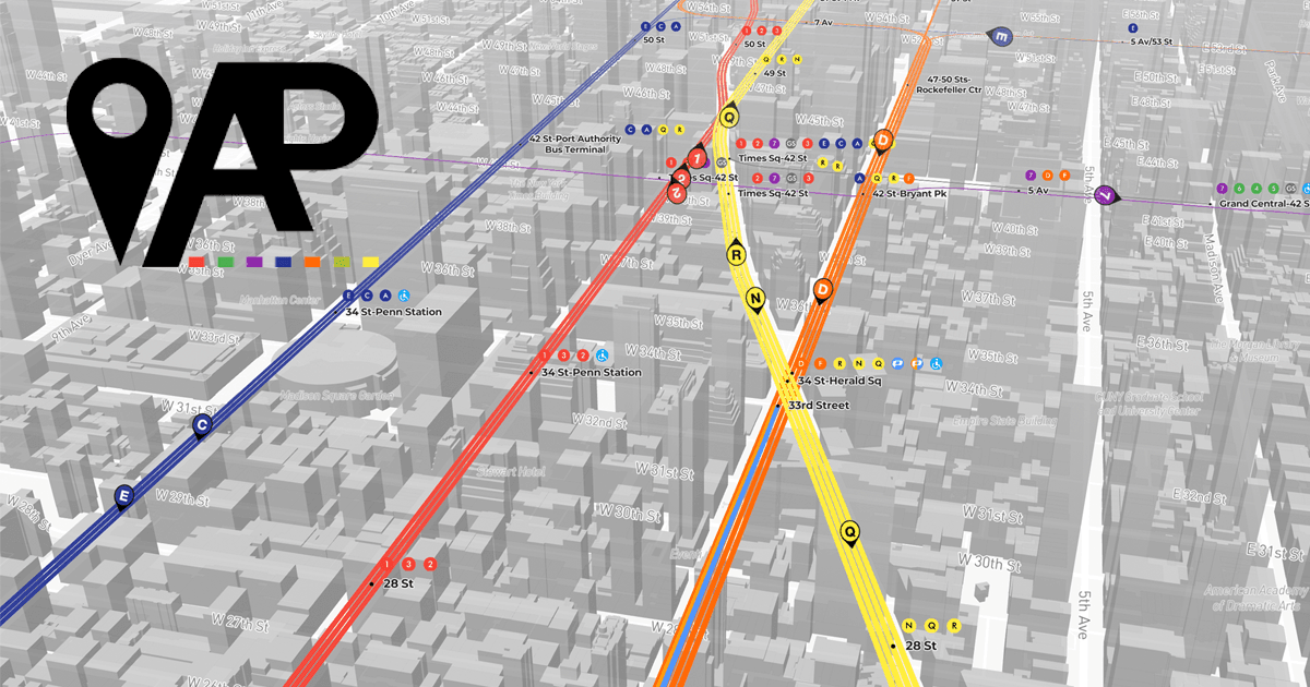 NYC Subway Live Map 3D - AP Transit