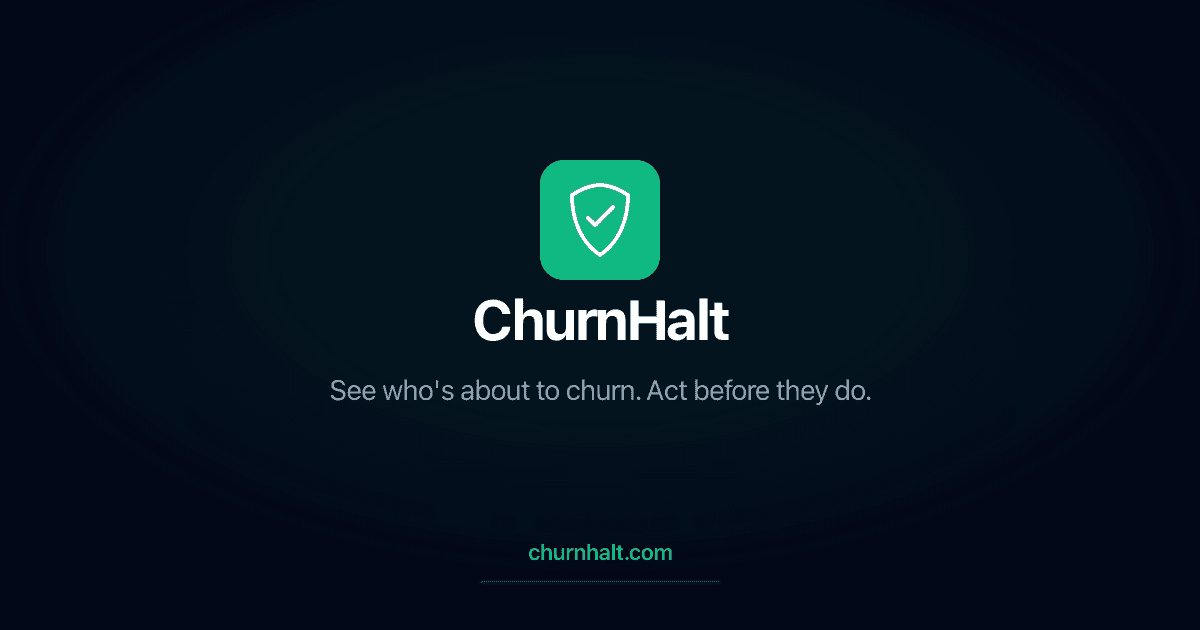 ChurnHalt: churn intelligence for Stripe