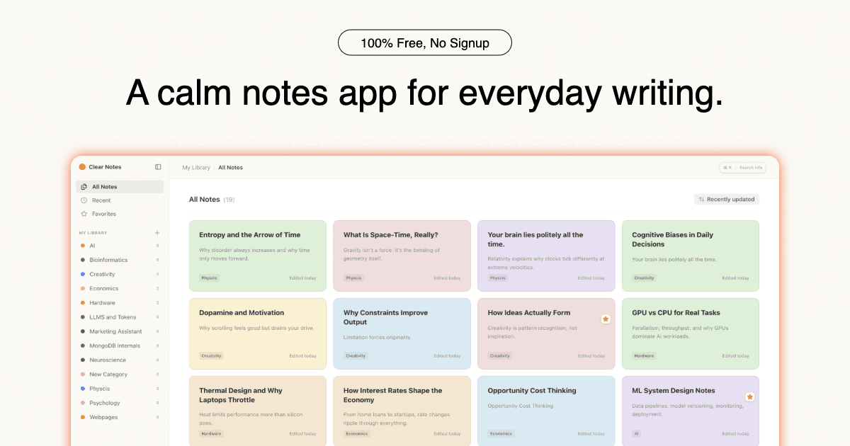 ClearNotes