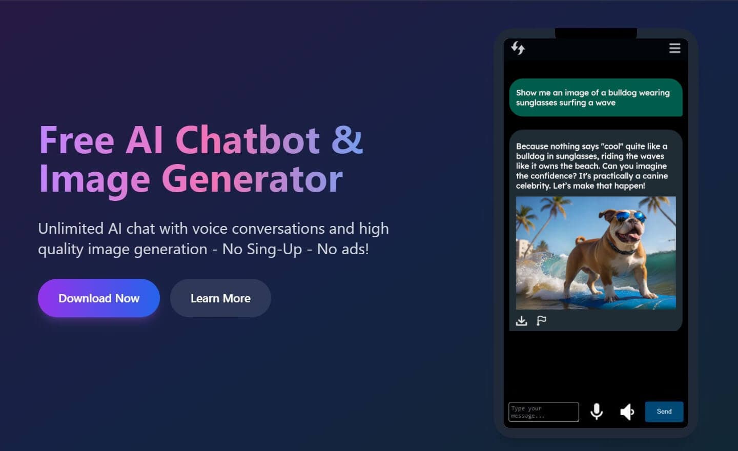 Free AI Chatbot & Image Generator