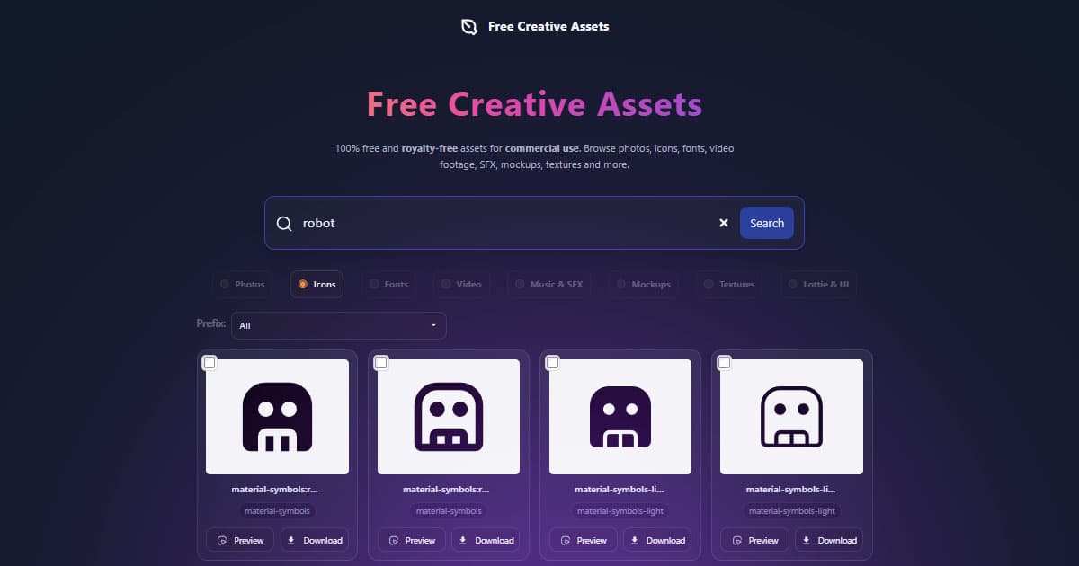 Free Creative Assets