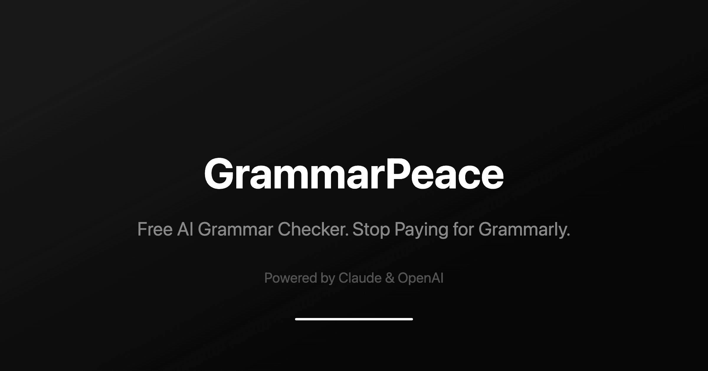GrammarPeace - The $0 Grammarly Killer
