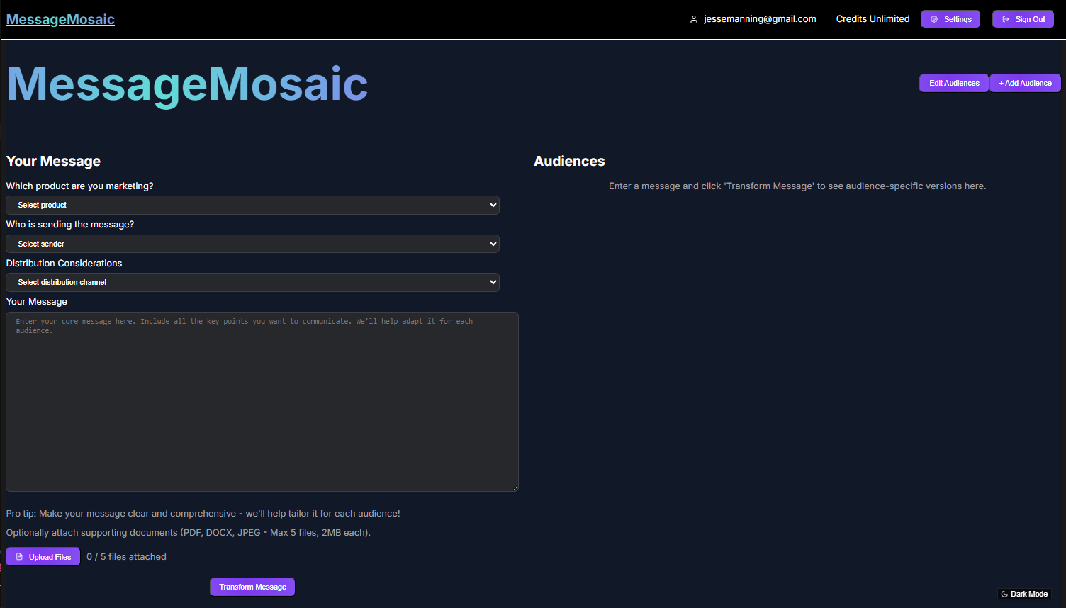 MessageMosaic