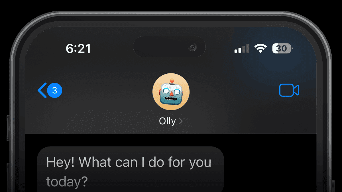 Olly | Build apps over iMessage