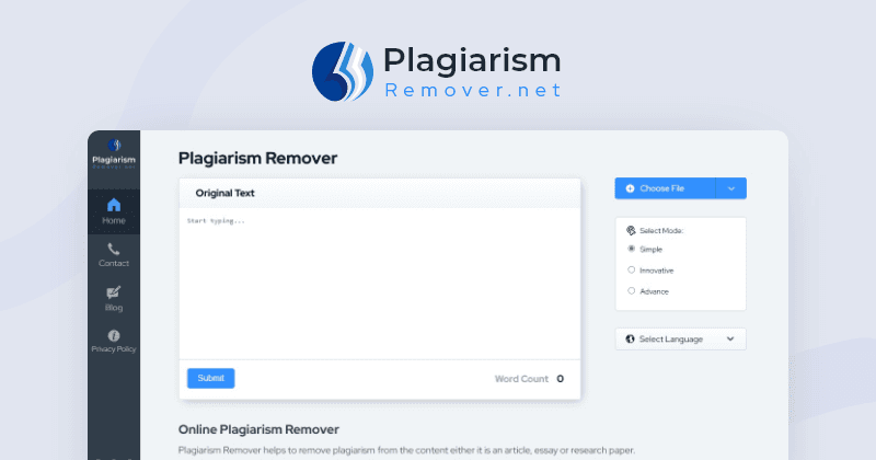 Plagiarism Remover
