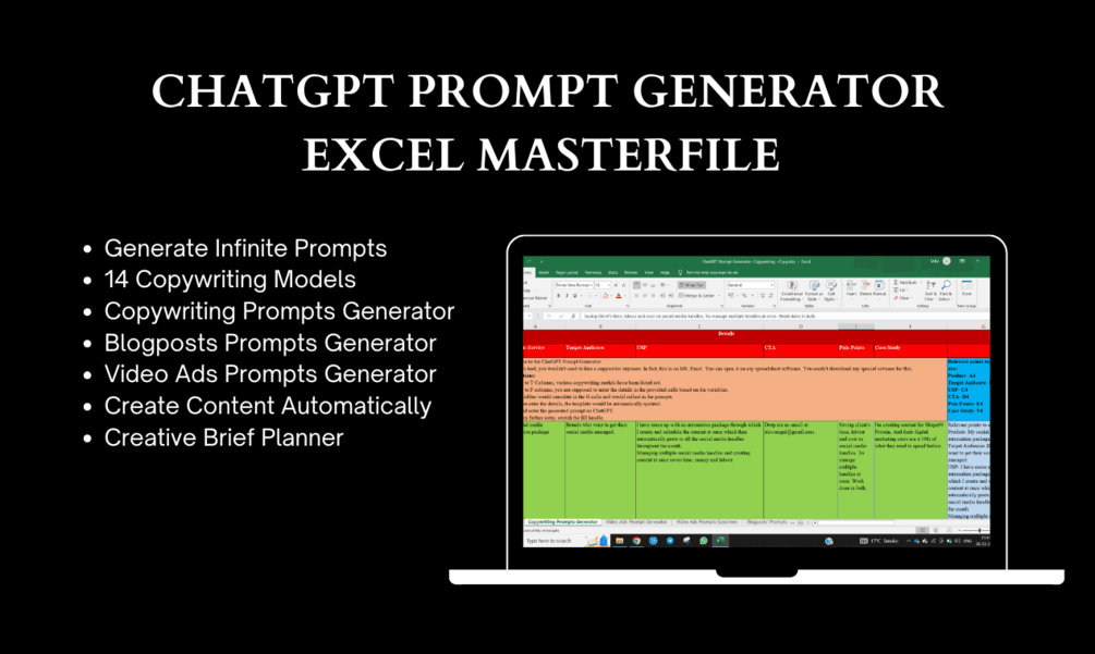 ChatGPT Copywriting Prompts Generator