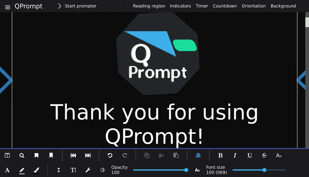 QPrompt v2.0 - Teleprompter