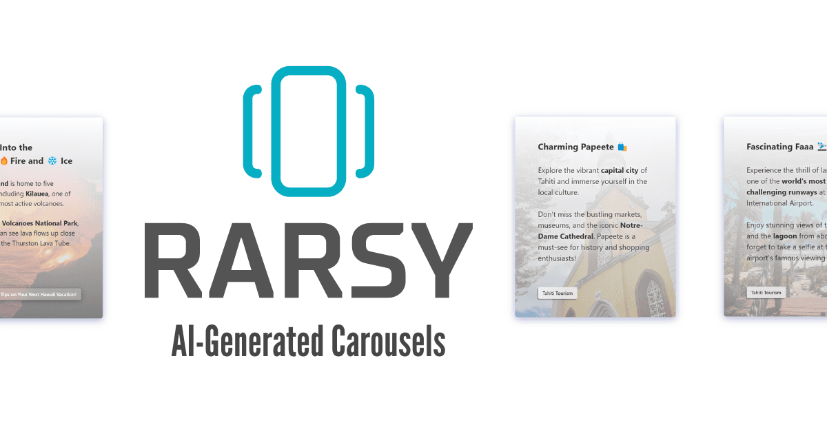 AI Carousel Generator - Rarsy