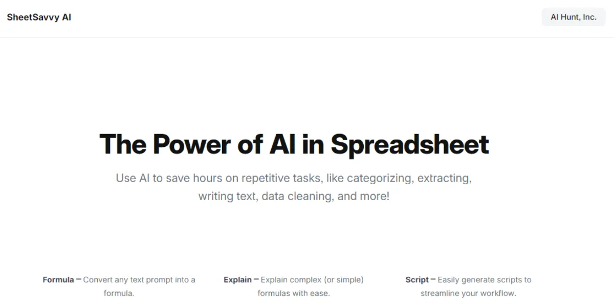 SheetSavvy AI