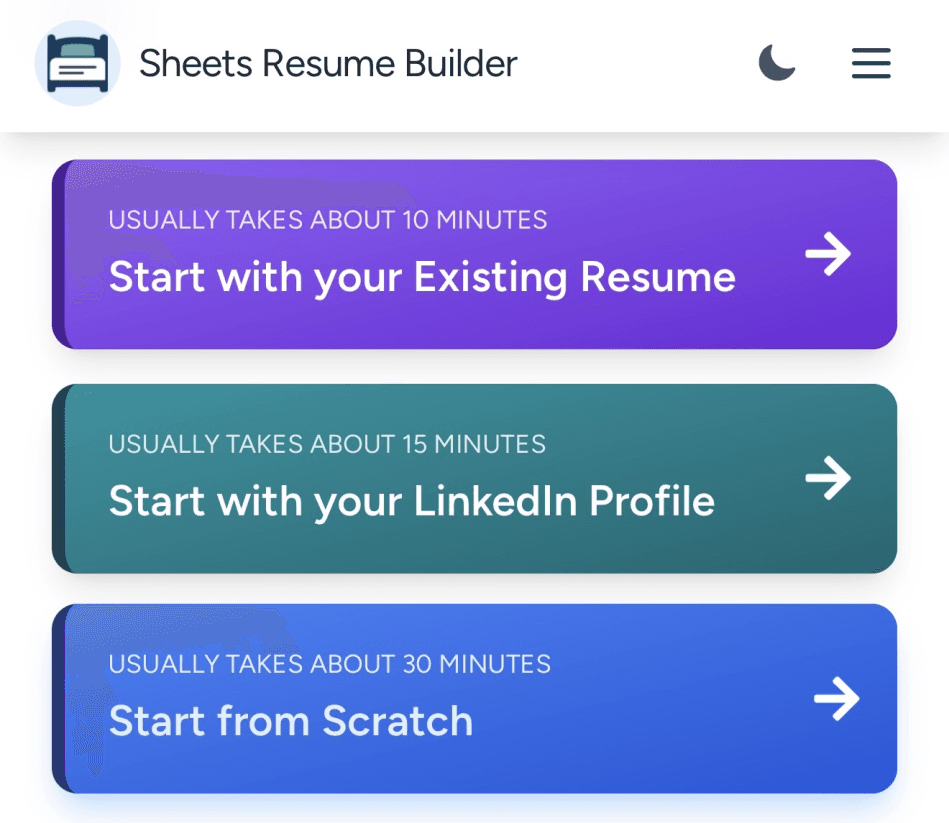 Sheets AI Resume Builder