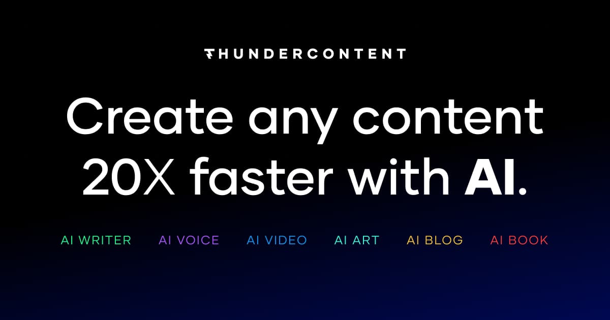 AI Video Editor - Thundercontent