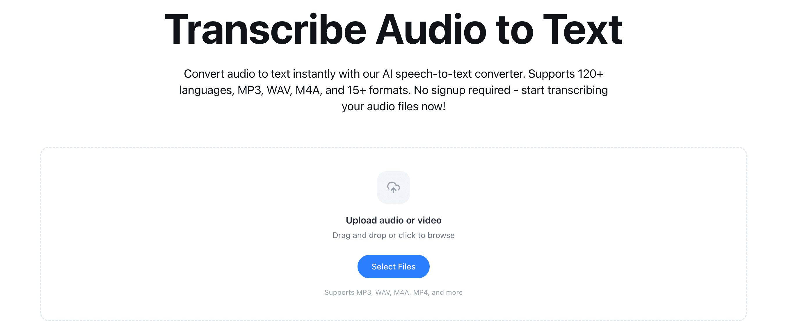 Transcribe to Text