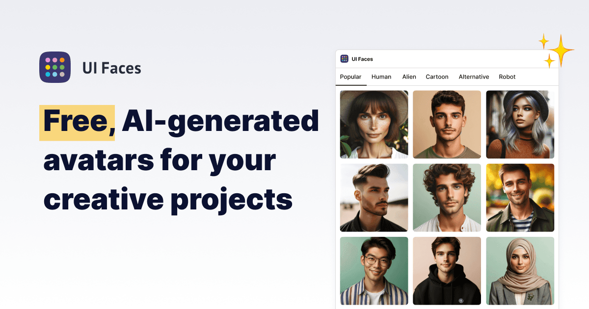 UI Faces with AI
