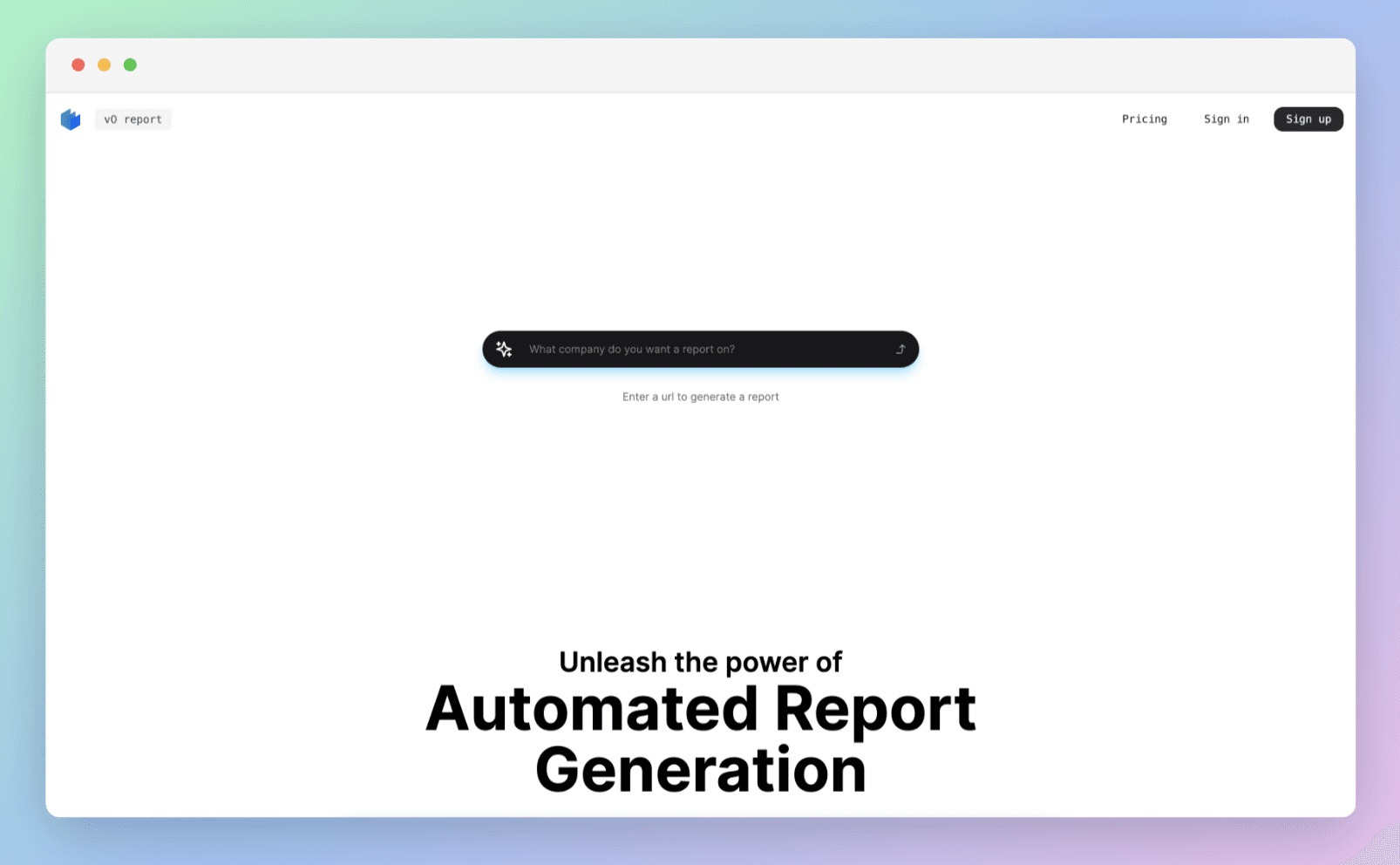 v0 Report