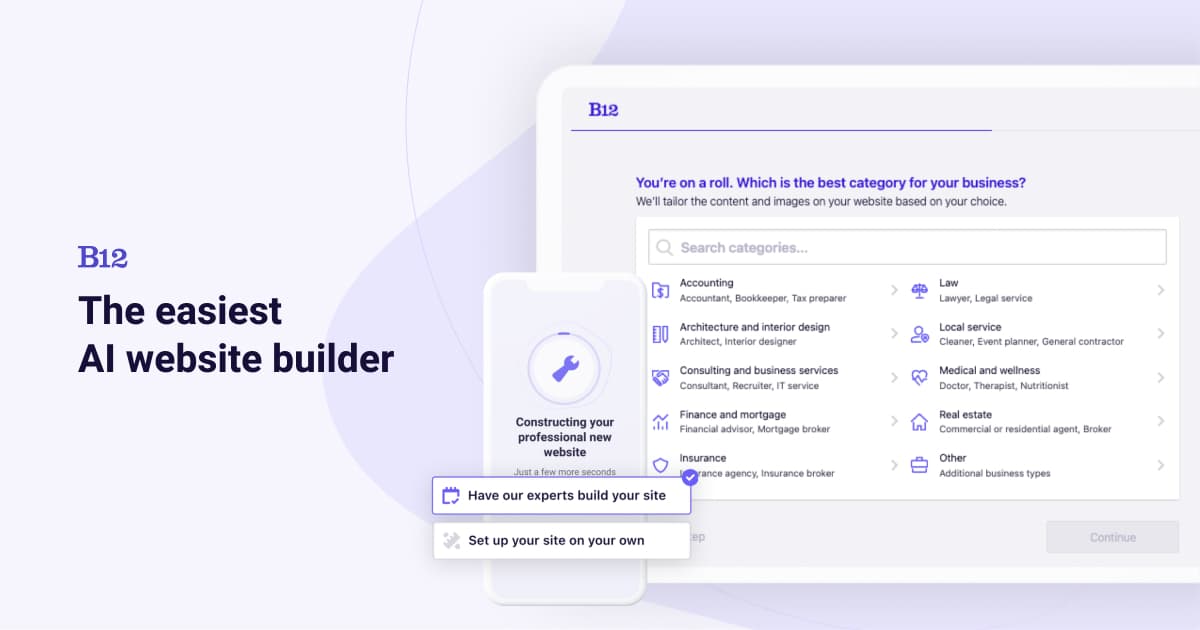 B12 website builderVerified