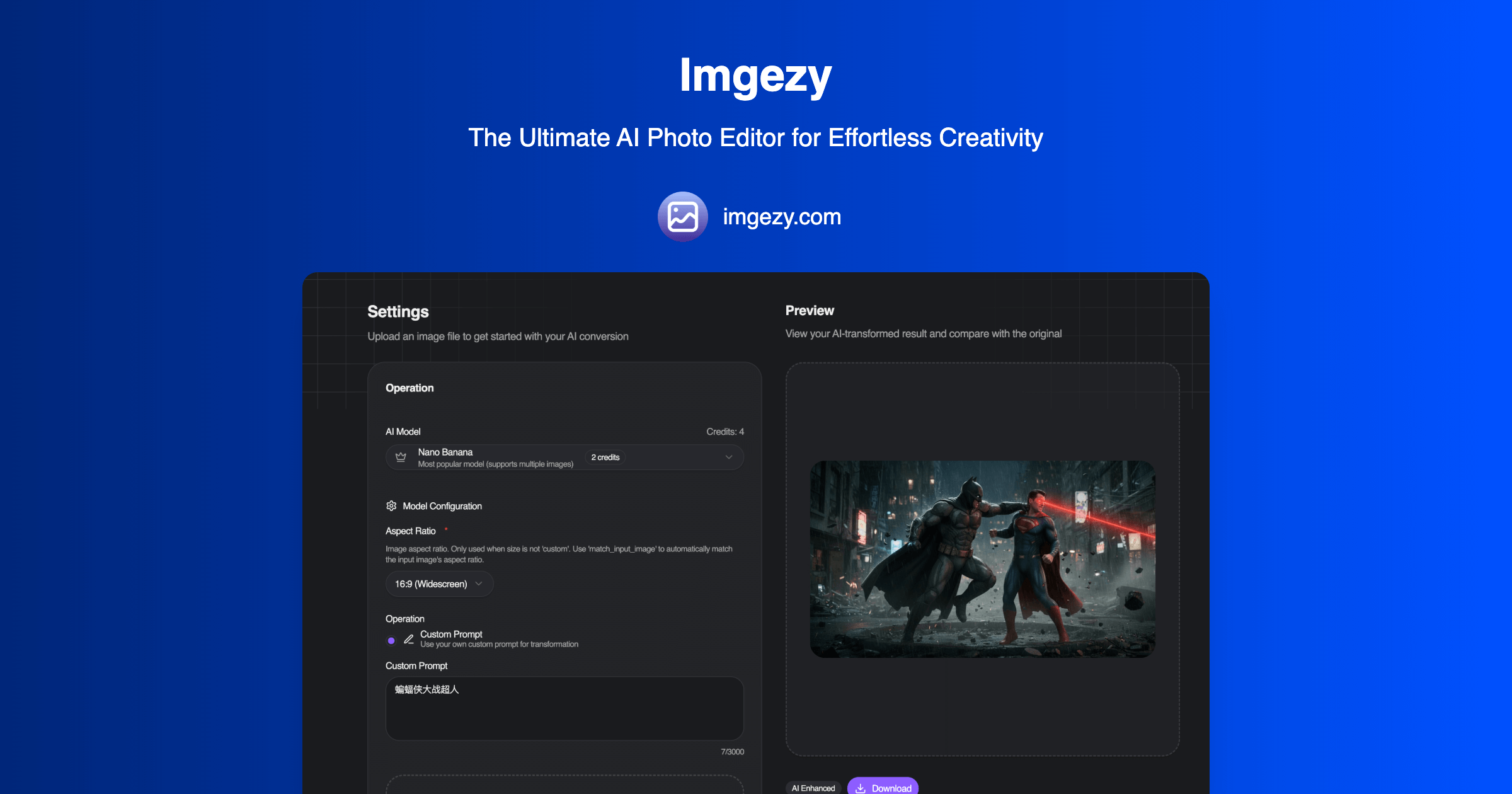 Imgezy | AI Photo Editor