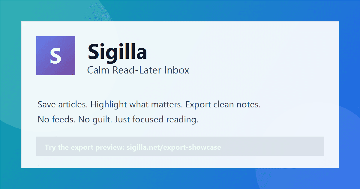 Built A Simpler Alternative To Obsidian For Capturing And Reading Articles